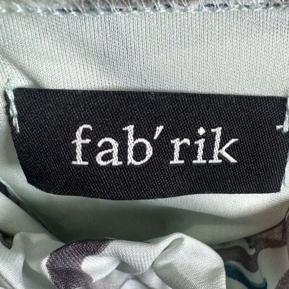 Mint green and pink mock neck tropical print mini dress size small - Picture 4 of 5
